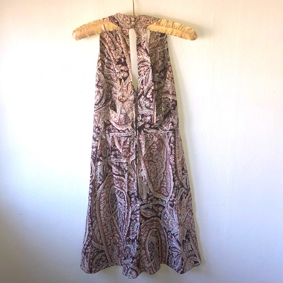 Vintage 70s Hippie Boho Mini Sparkle Dress - Picture 3 of 8